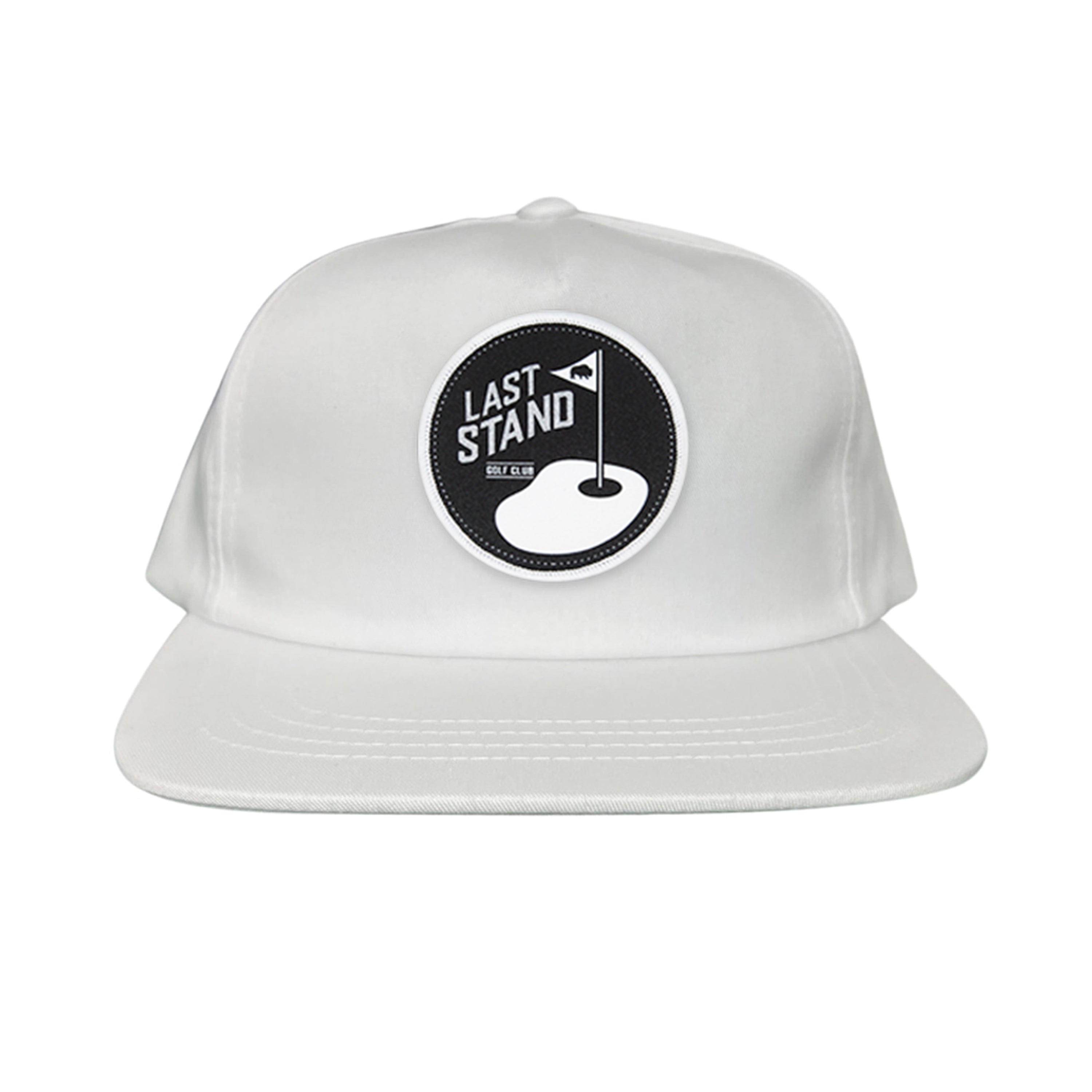 Golf Club Snapback Hat with Breathable Mesh Back and Curved Bill