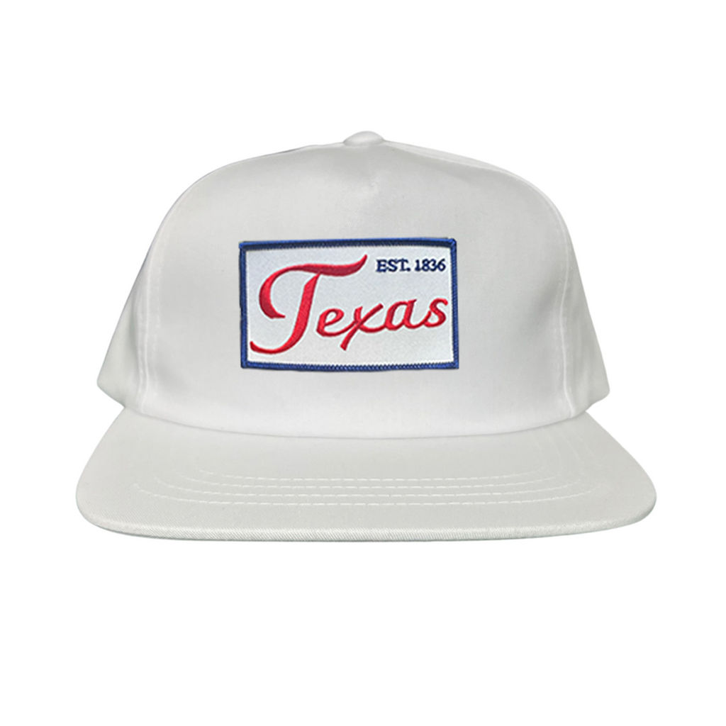 Texas EST 1836 Script Hat - Mesh Snapback, Dad or Rope Style