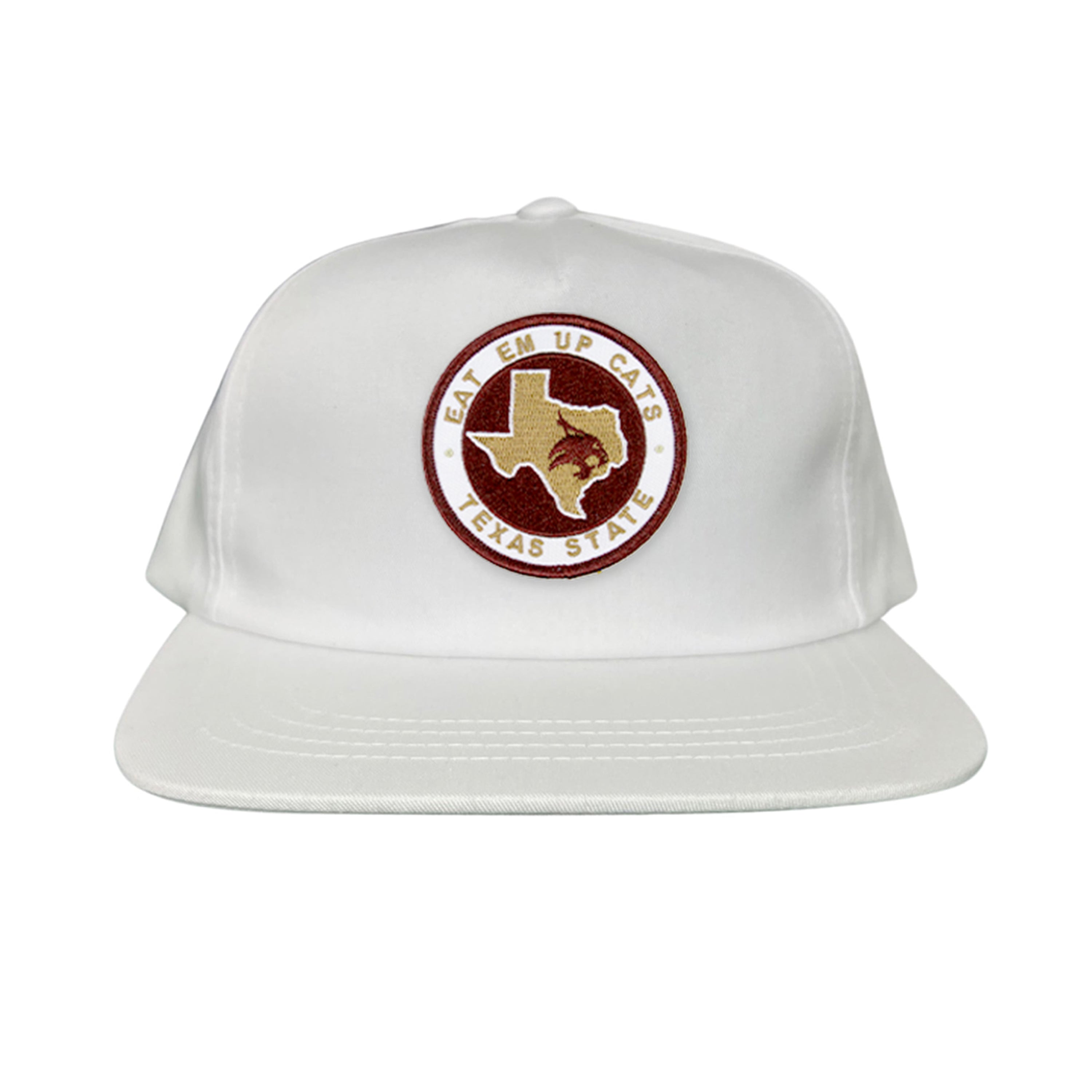 Texas State Eat Em Up Cats Supercat Patch Embroidered Hat