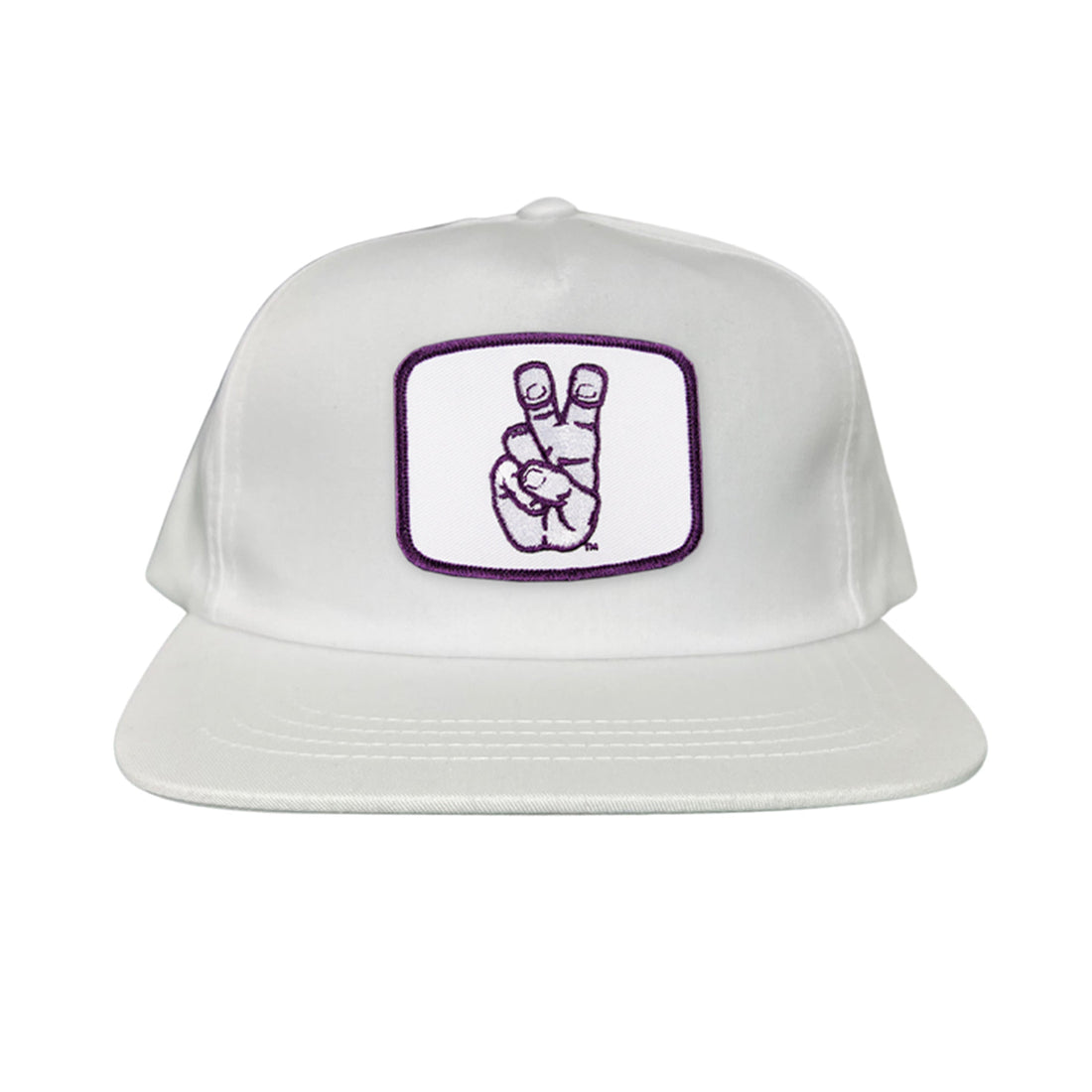 TCU Horned Frogs Frog Hand Mesh Snapback Hat Curved Bill