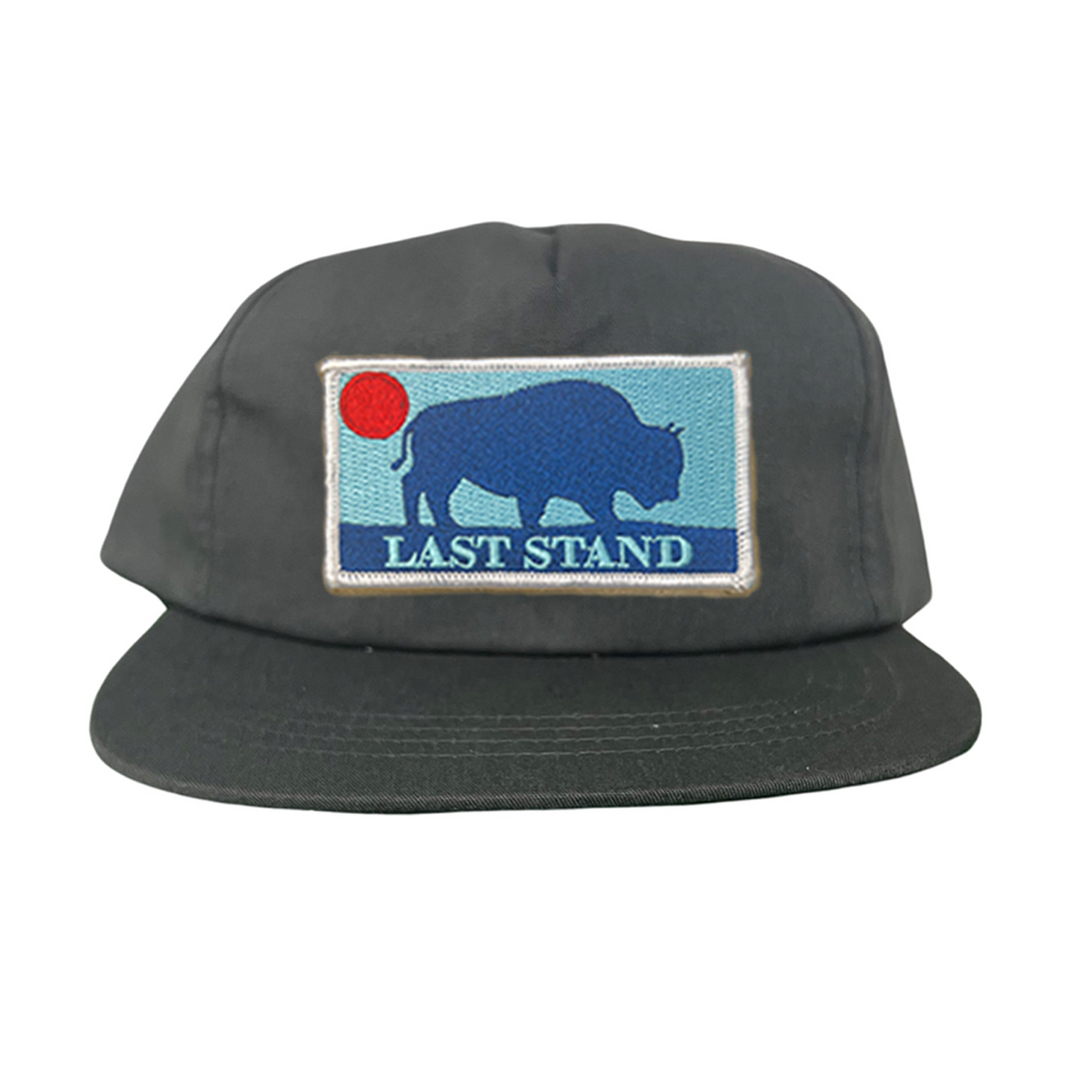 Bison Sunset Baseball Cap - Mountain Outdoors Snapback Hat