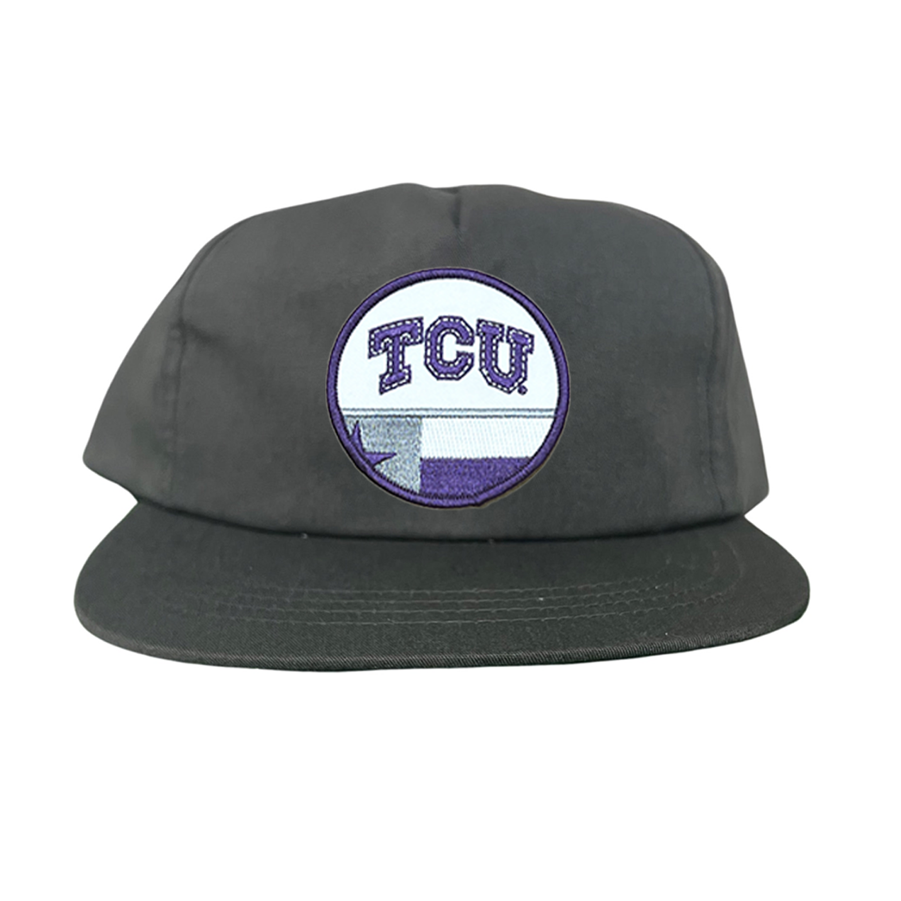 TCU Logo and Texas State Flag Patch Baseball Hat