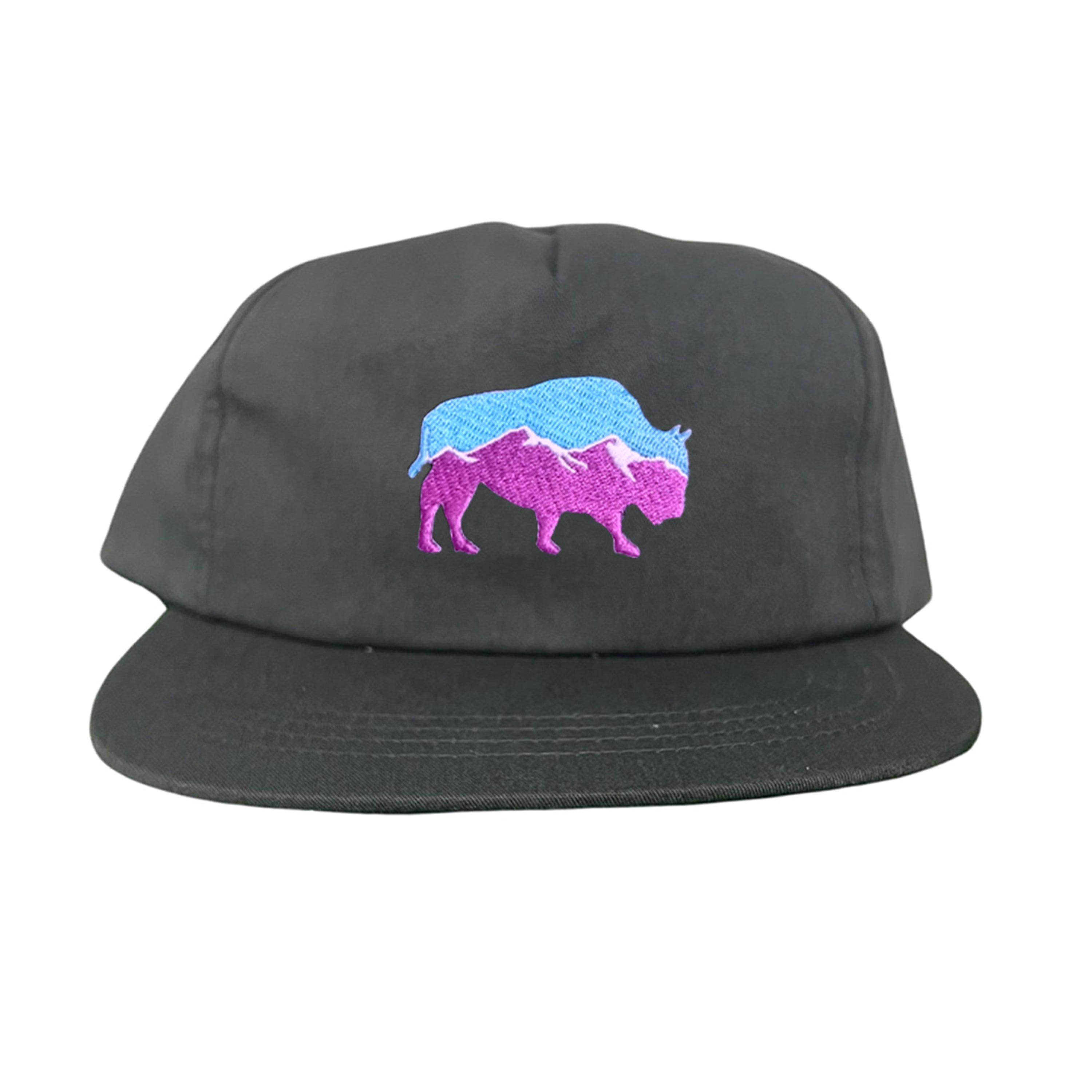Mountain Bison Patch Outdoor Casual Baseball Hat