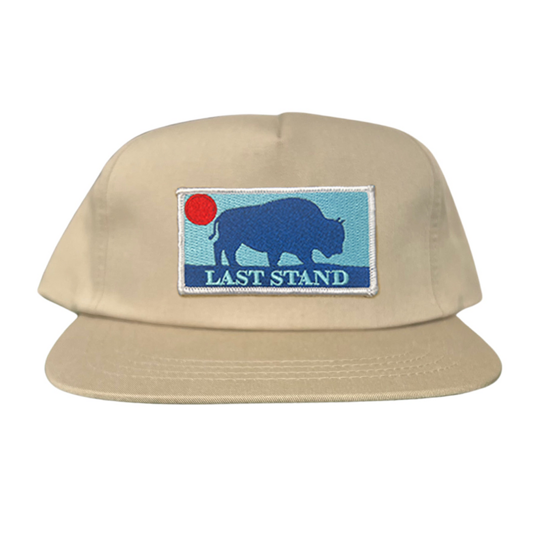 Bison Sunset Baseball Cap - Mountain Outdoors Snapback Hat