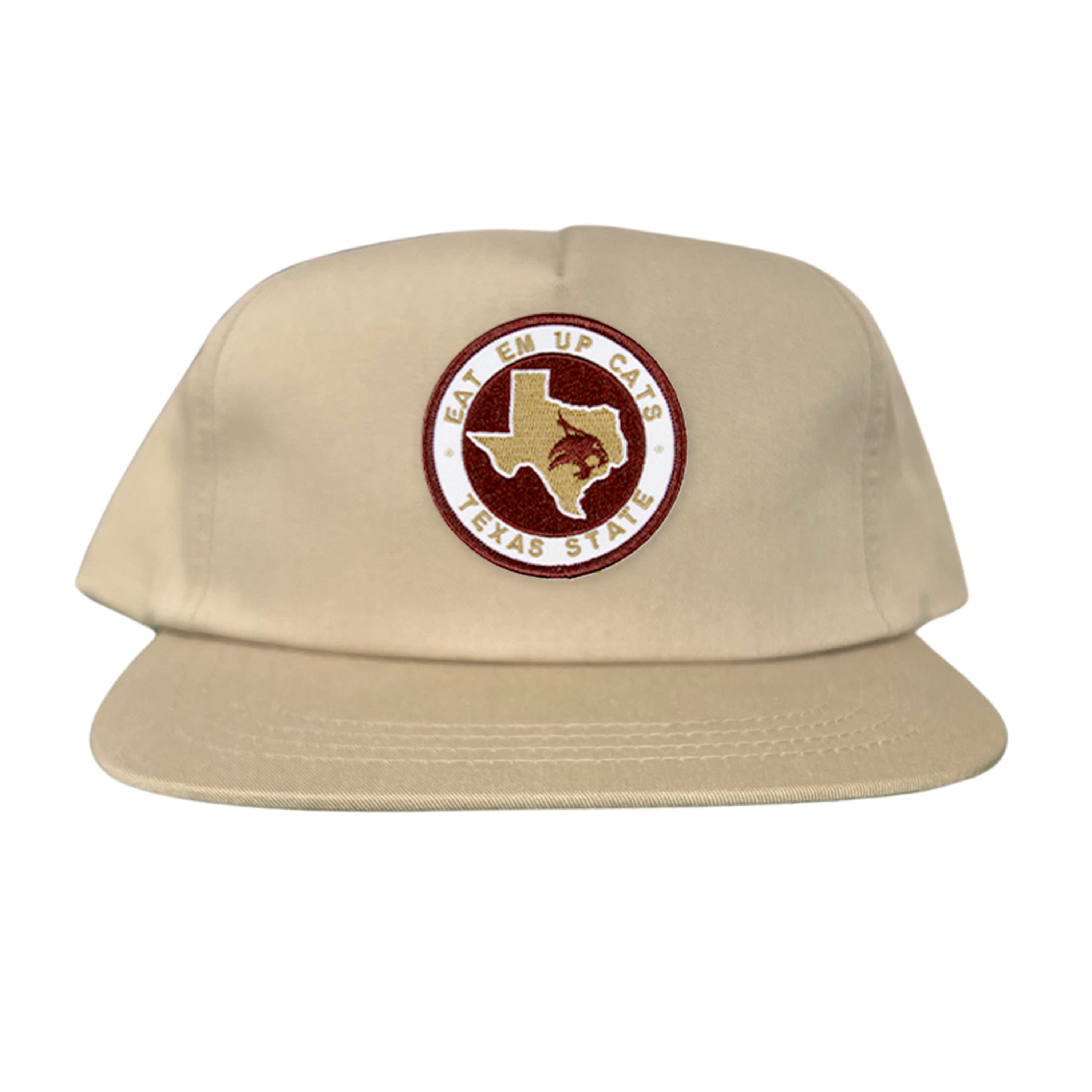 Texas State Eat Em Up Cats Supercat Patch Embroidered Hat