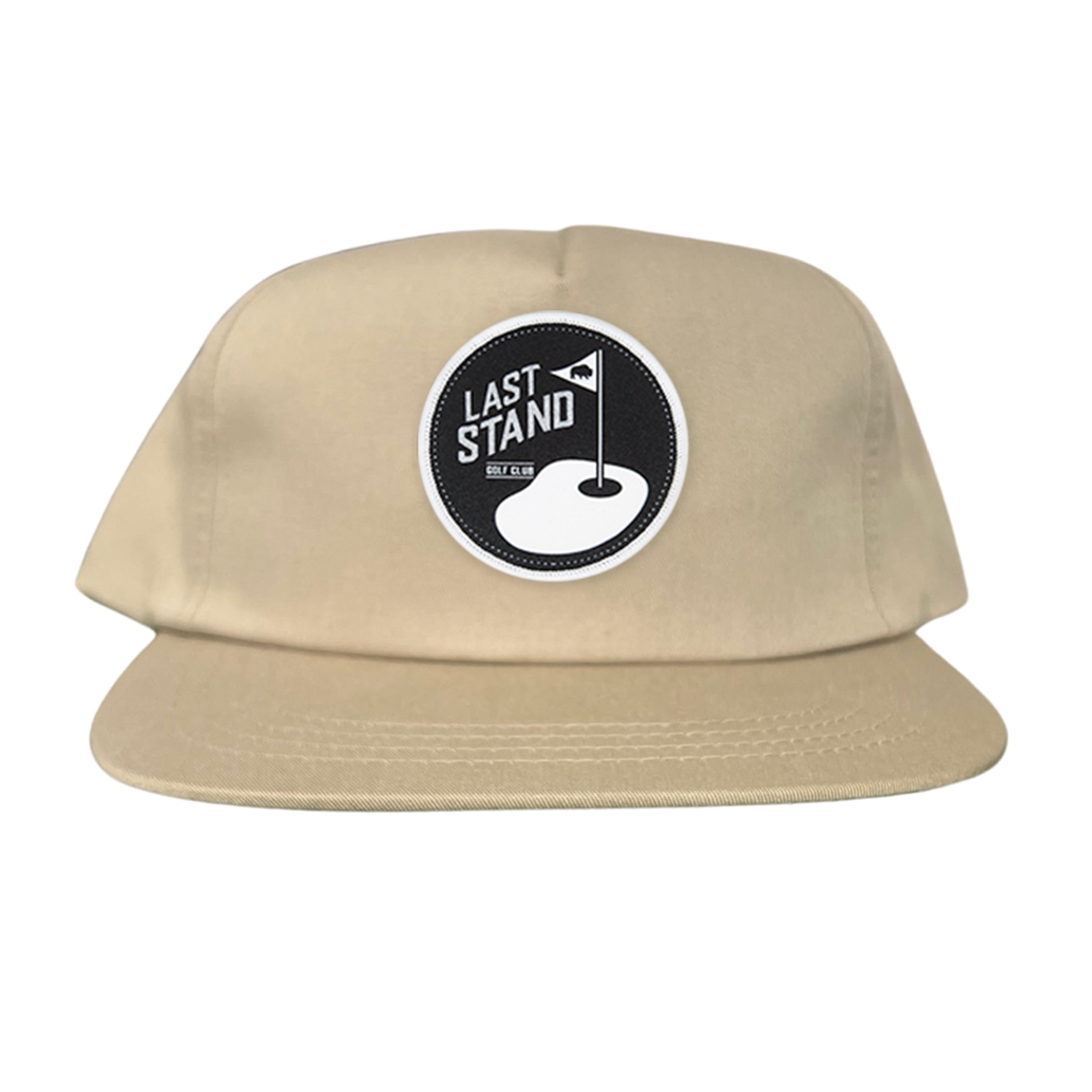 Golf Club Snapback Hat with Breathable Mesh Back and Curved Bill