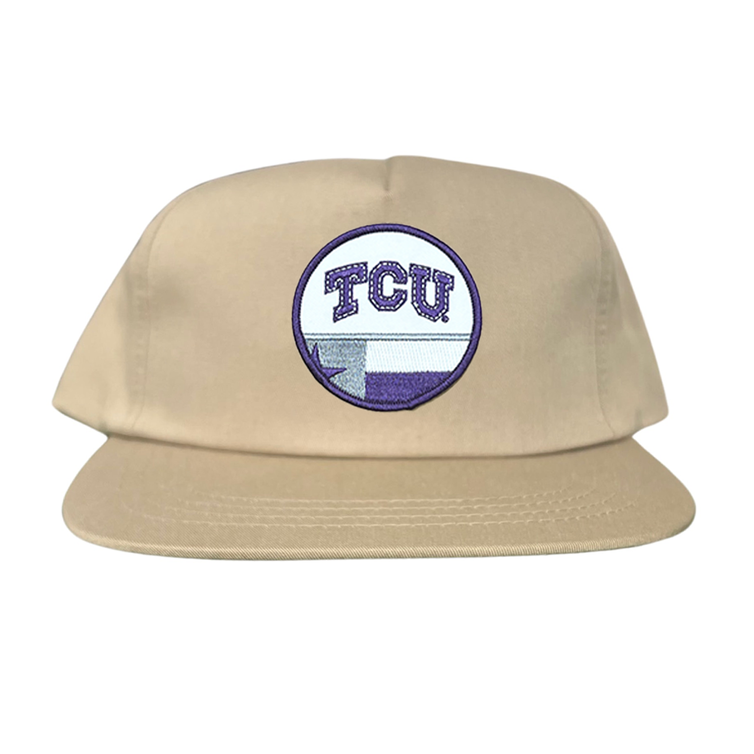 TCU Logo and Texas State Flag Patch Baseball Hat
