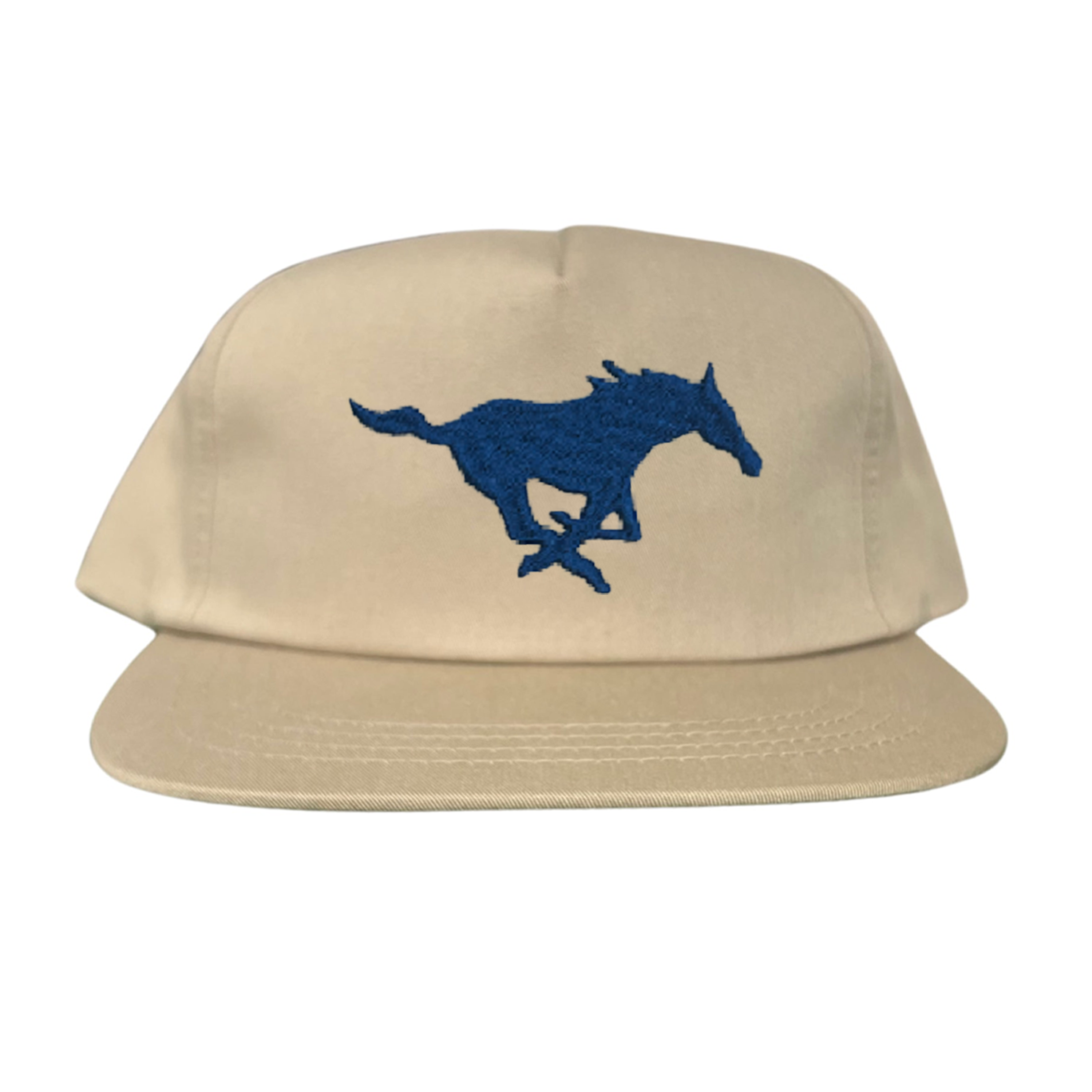 SMU Mustang Embroidered Snapback Hat - Collegiate Team Apparel
