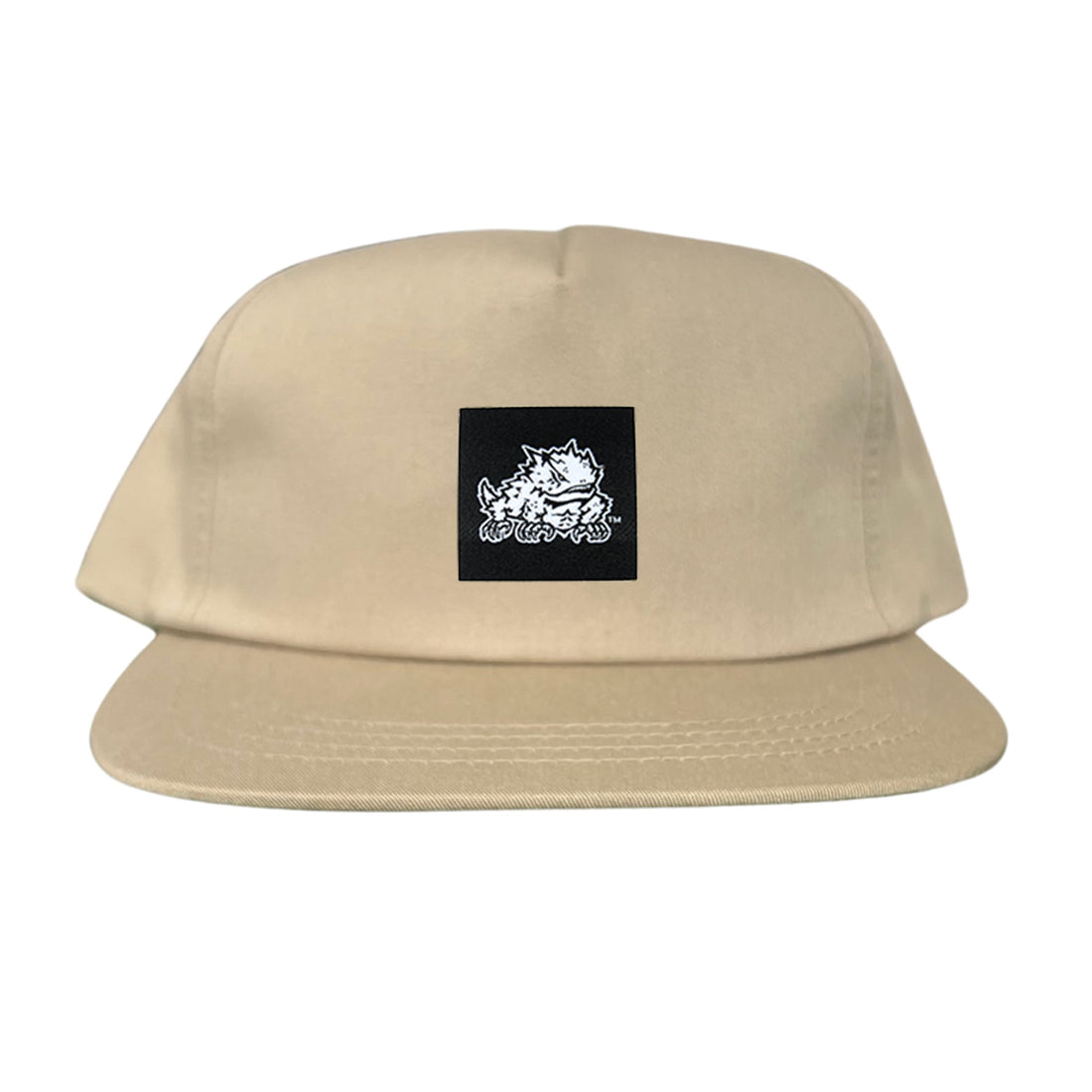 TCU Horned Frog Logo Black Label Hat - Adjustable Snapback & Trucker