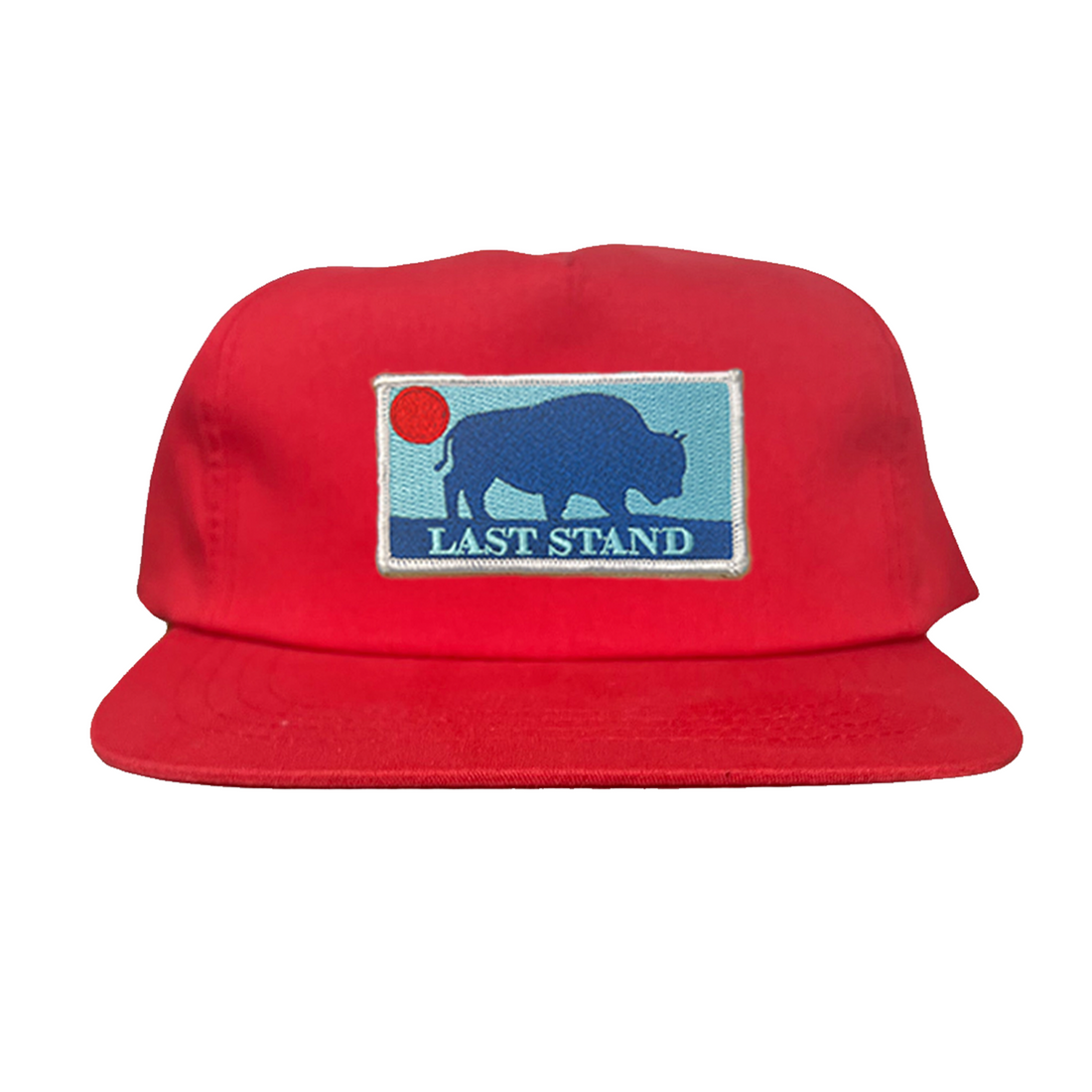 Bison Sunset Baseball Cap - Mountain Outdoors Snapback Hat