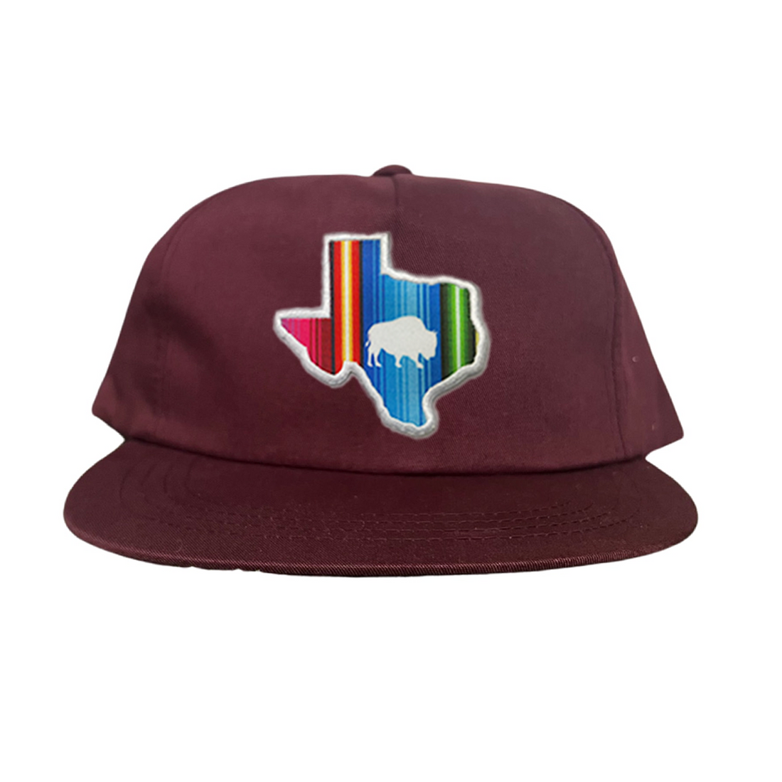 State of Texas Serape Baseball Cap with Adjustable Snapback Closure