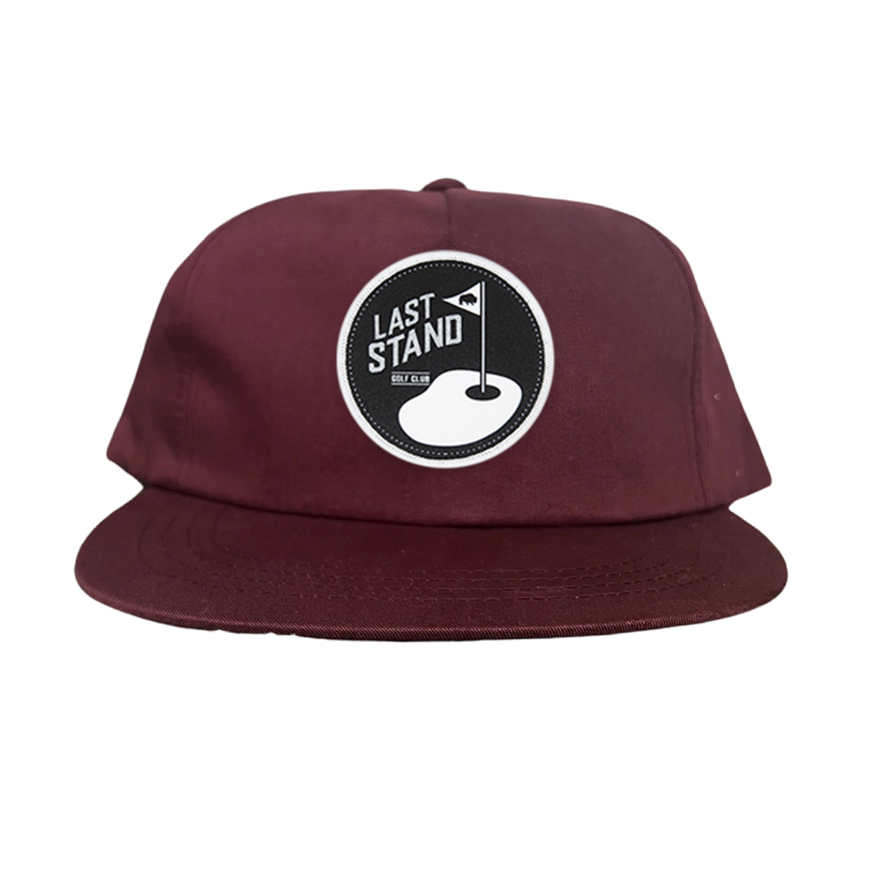 Golf Club Snapback Hat with Breathable Mesh Back and Curved Bill