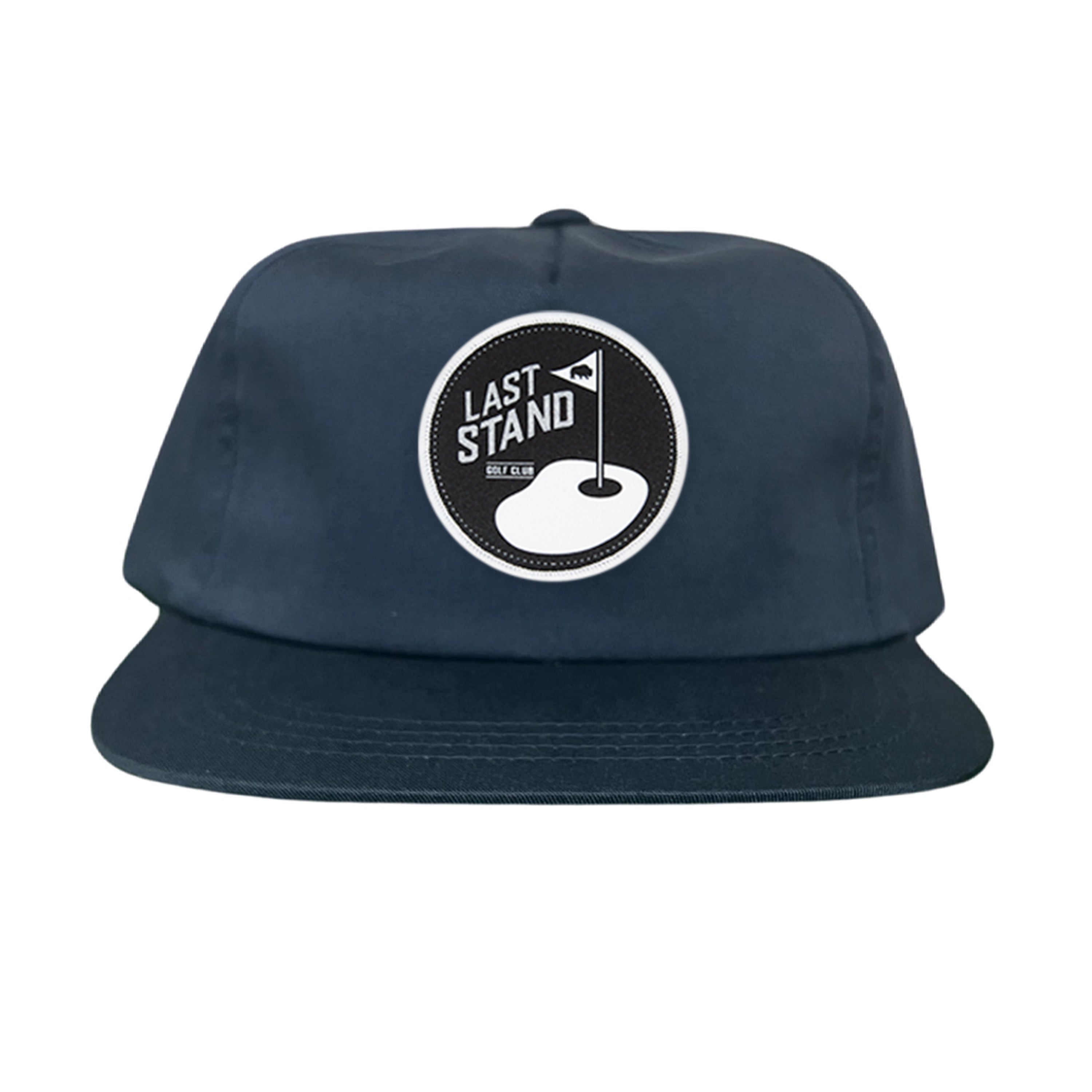 Golf Club Snapback Hat with Breathable Mesh Back and Curved Bill