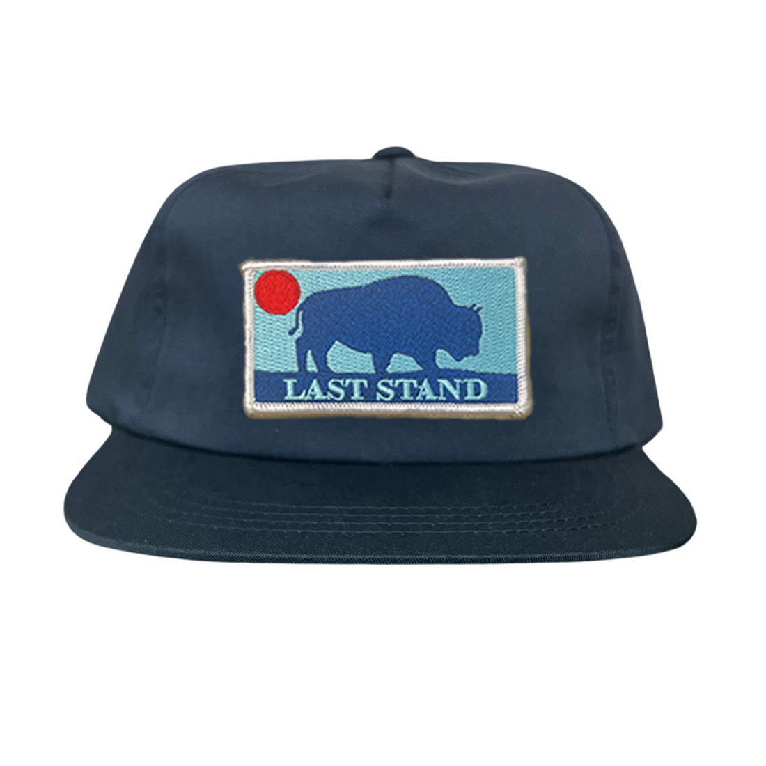 Bison Sunset Baseball Cap - Mountain Outdoors Snapback Hat