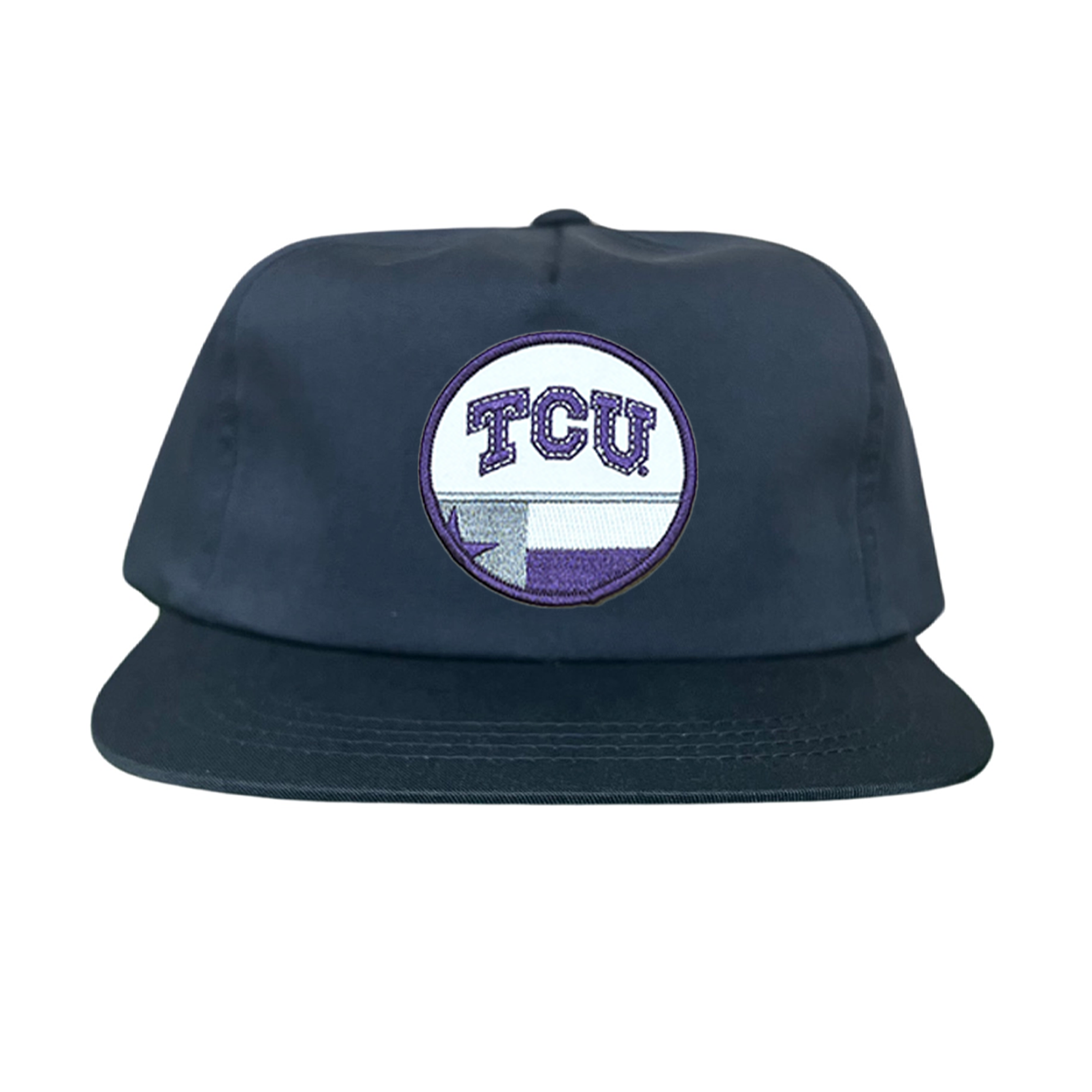TCU Logo and Texas State Flag Patch Baseball Hat