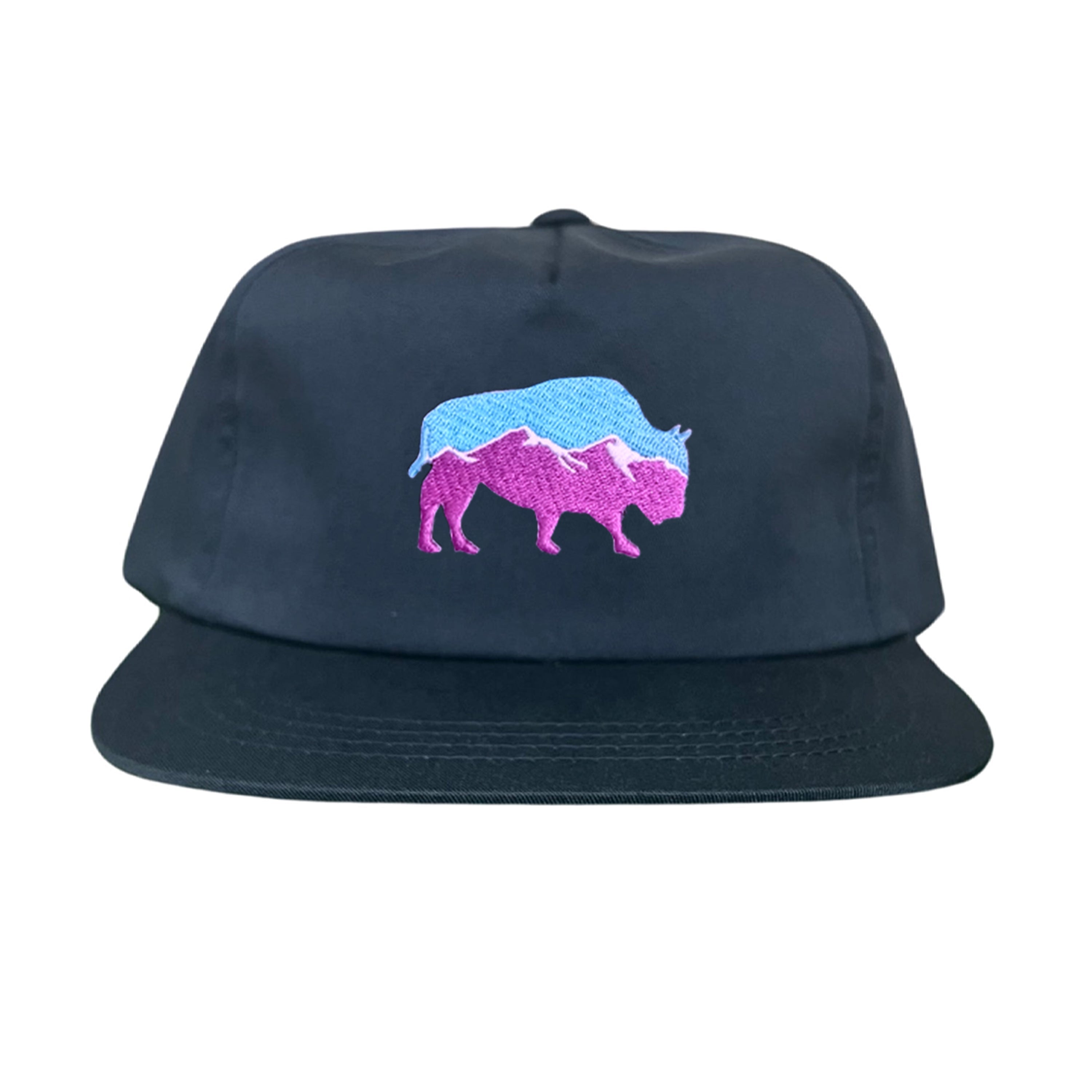 Mountain Bison Patch Outdoor Casual Baseball Hat