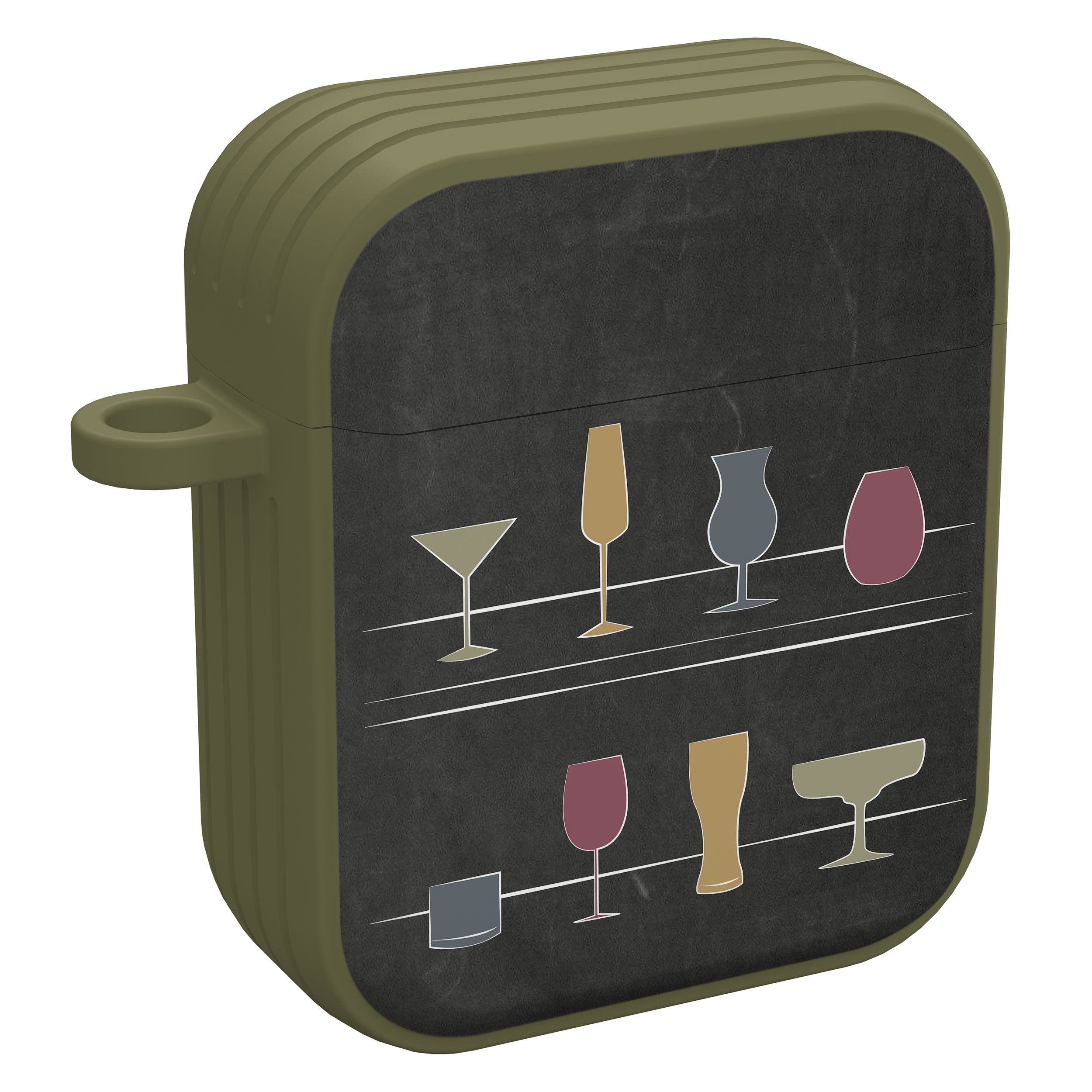 Wine Beer Booze HDX Protective Case for Apple AirPods Gen 1 2