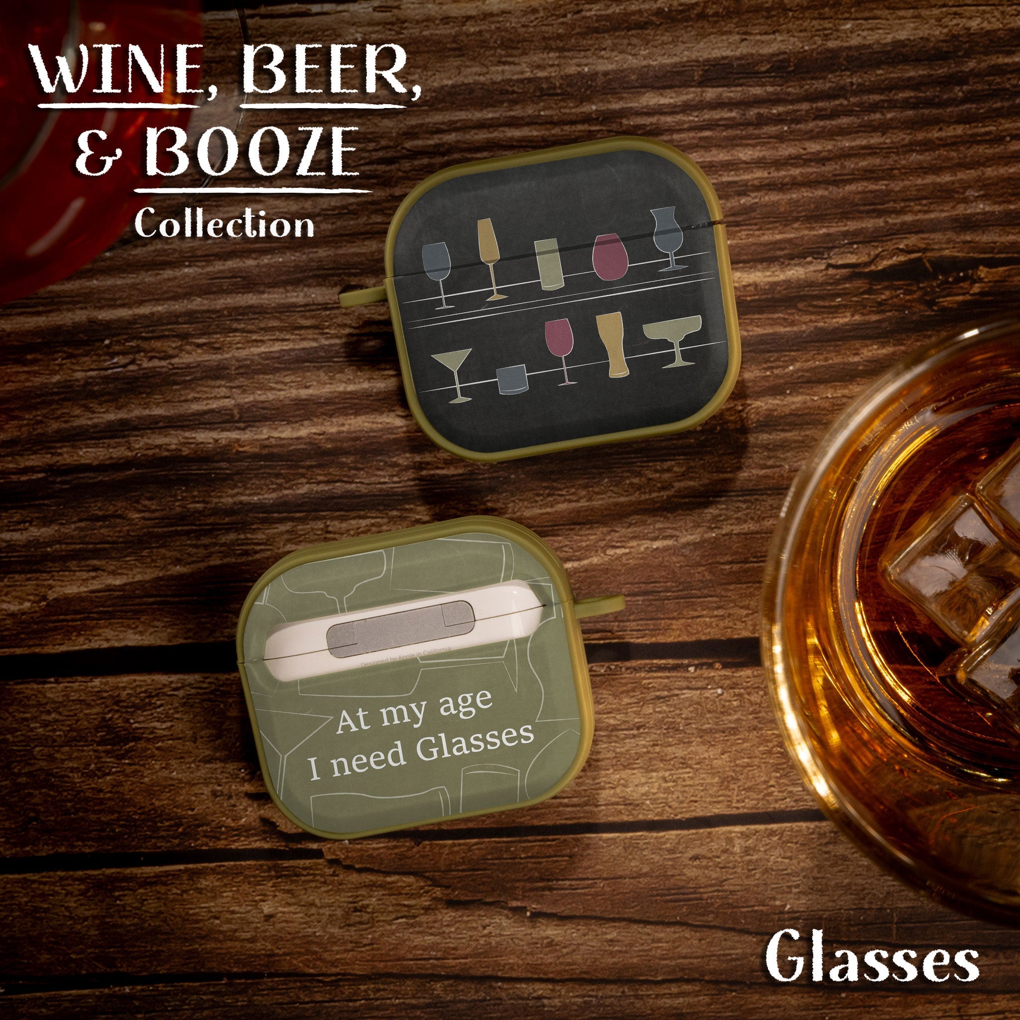 Wine Beer Booze HDX Protective Apple AirPods Gen 3 Case Cover