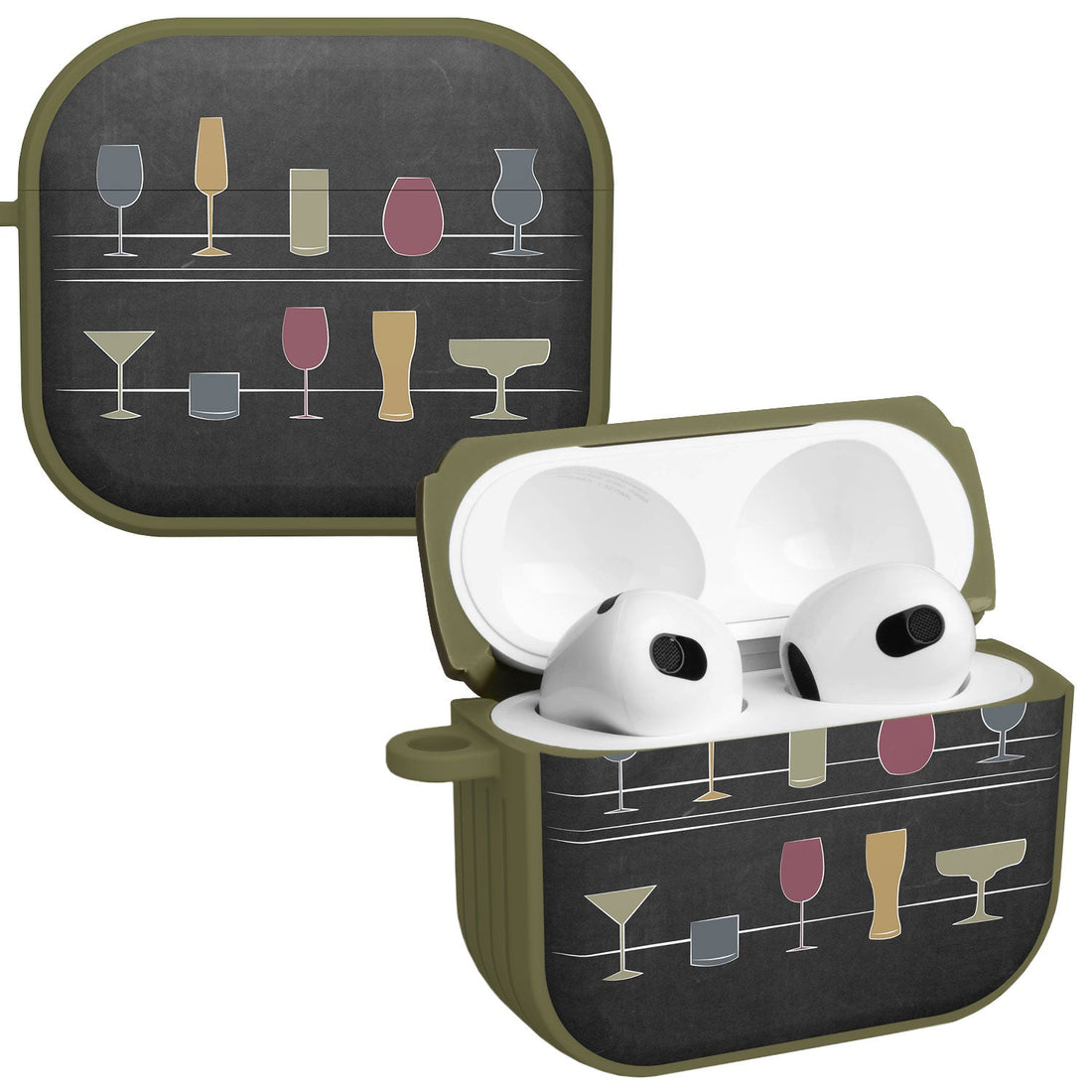 Wine Beer Booze HDX Protective Apple AirPods Gen 3 Case Cover