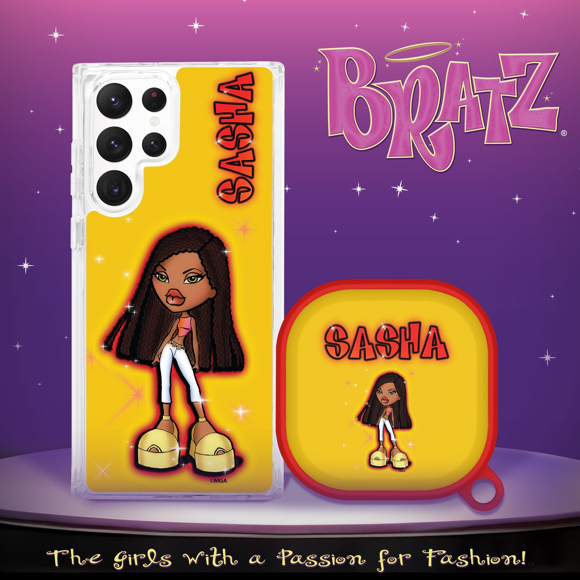 Bratz® Passion For Fashion HD Samsung Galaxy S23 Series and Buds Pro Combo Package