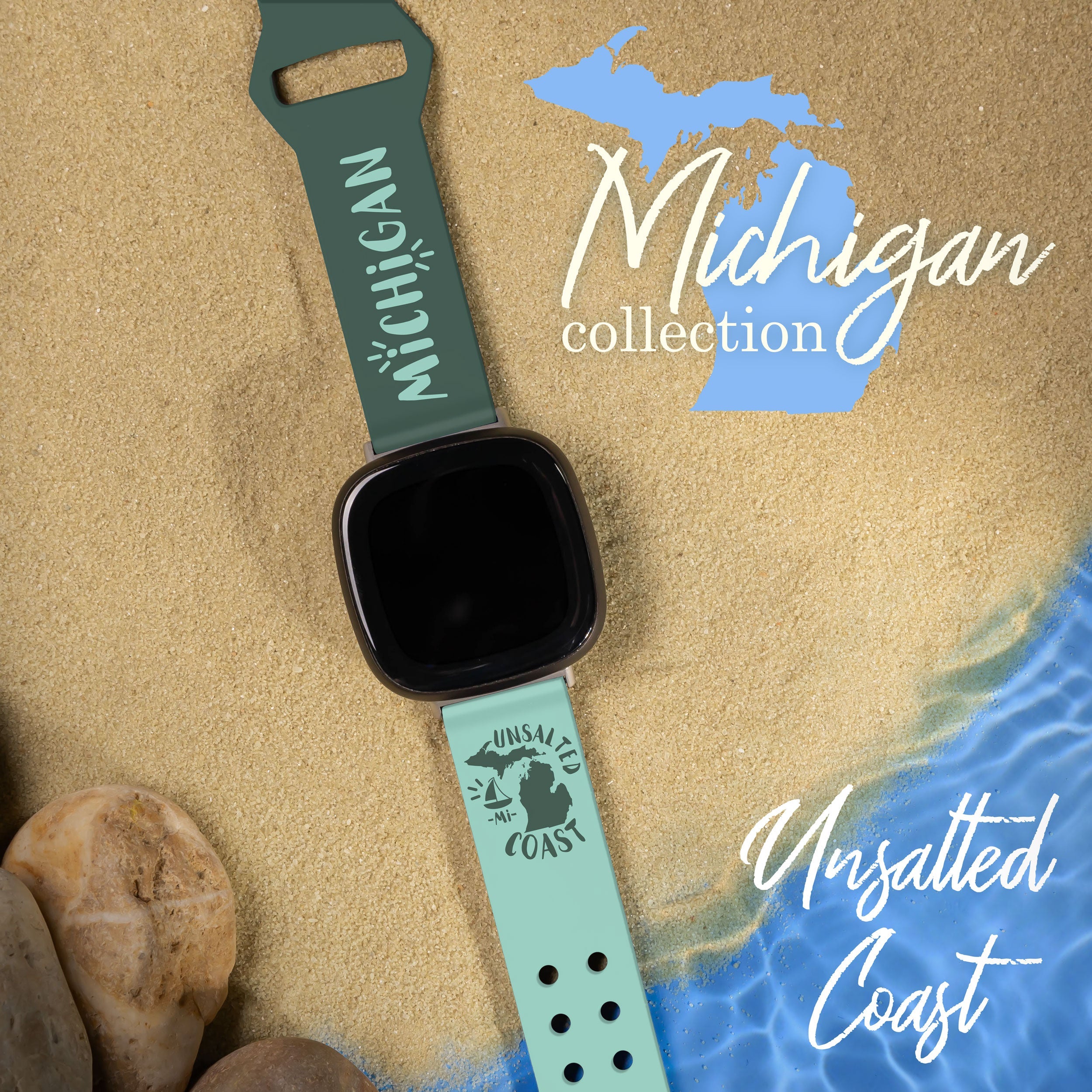 Michigan HD Fitbit Versa 3 & Sense 1 Watch Band