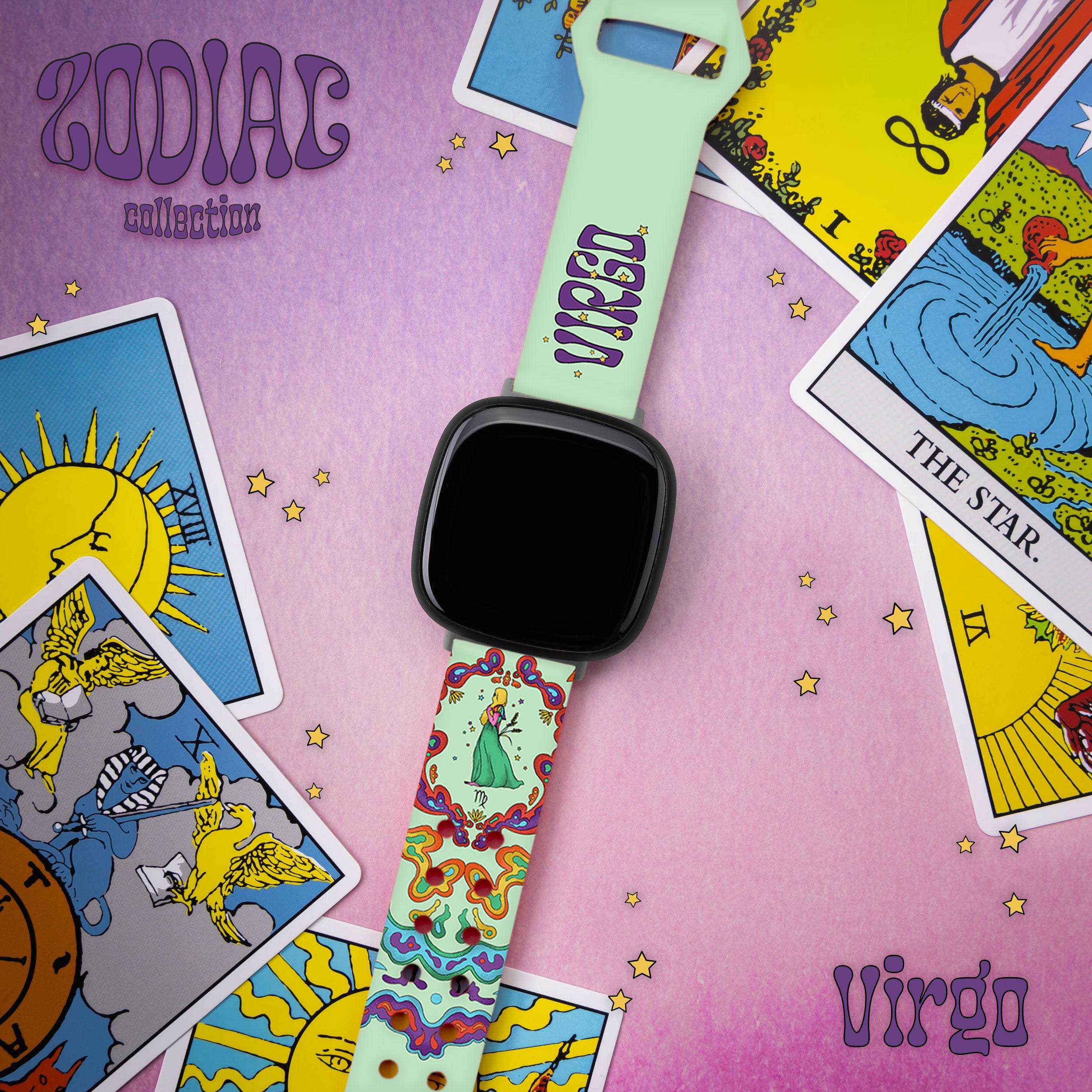 Zodiac Collection Printed Watch Band for Fitbit Versa 3 & Sense 1