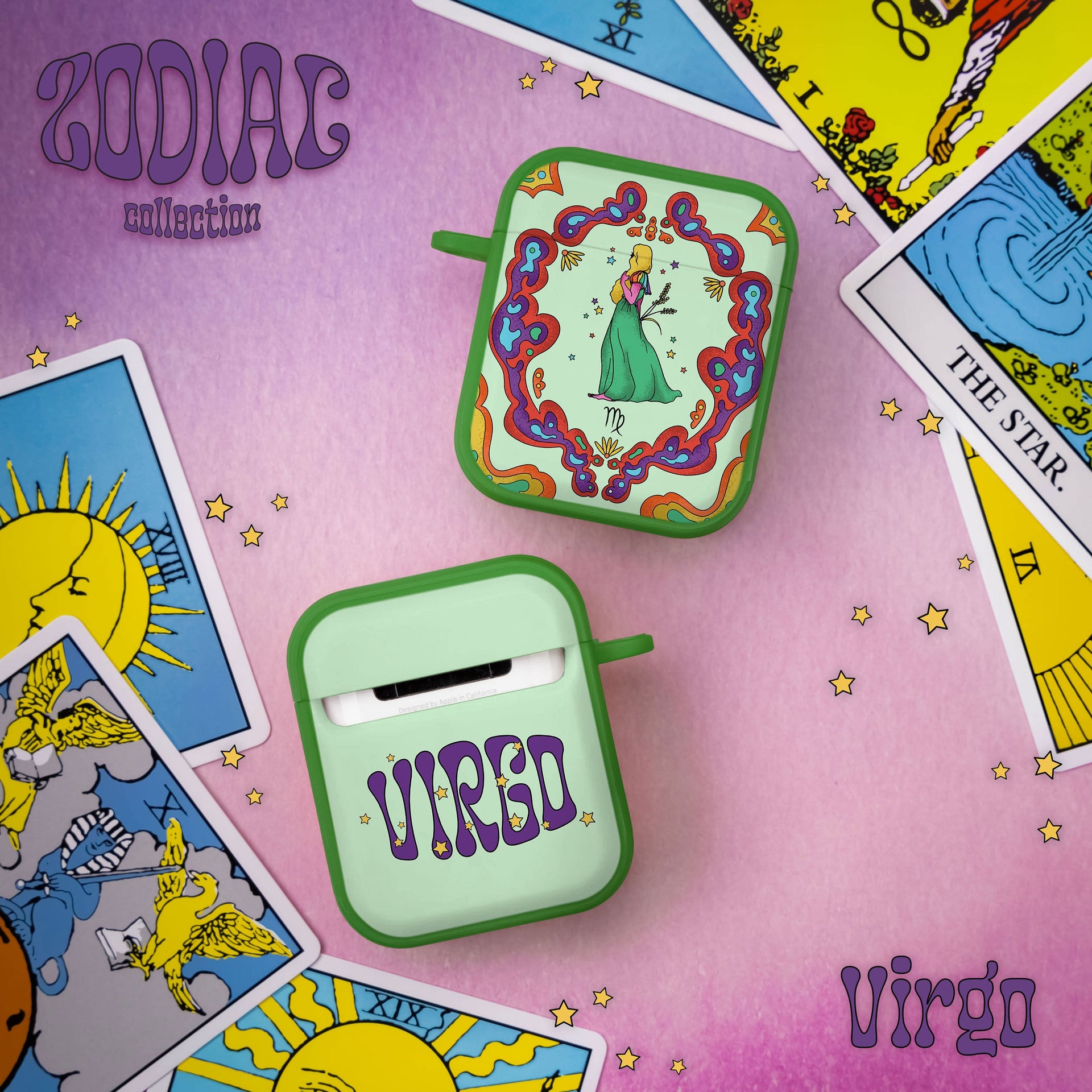 Zodiac Collection Protective Case for Apple AirPods Gen 1 & 2 - Image 24
