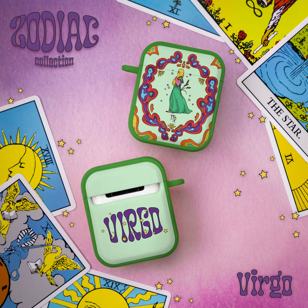 Zodiac Collection Protective Case for Apple AirPods Gen 1 & 2 - Image 24