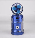6 in 1 Portable Camping Solar Lantern With Fan