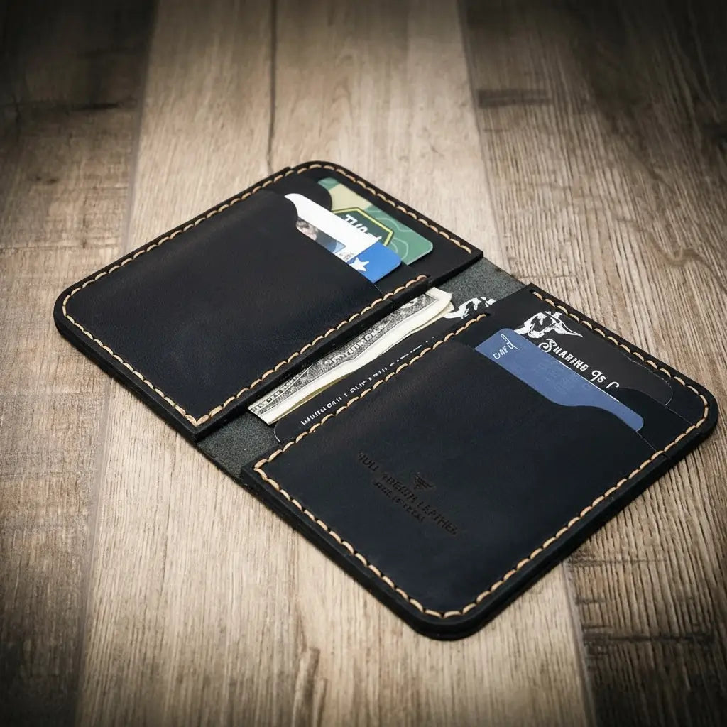 The Tyler Vertical Wallet - Black