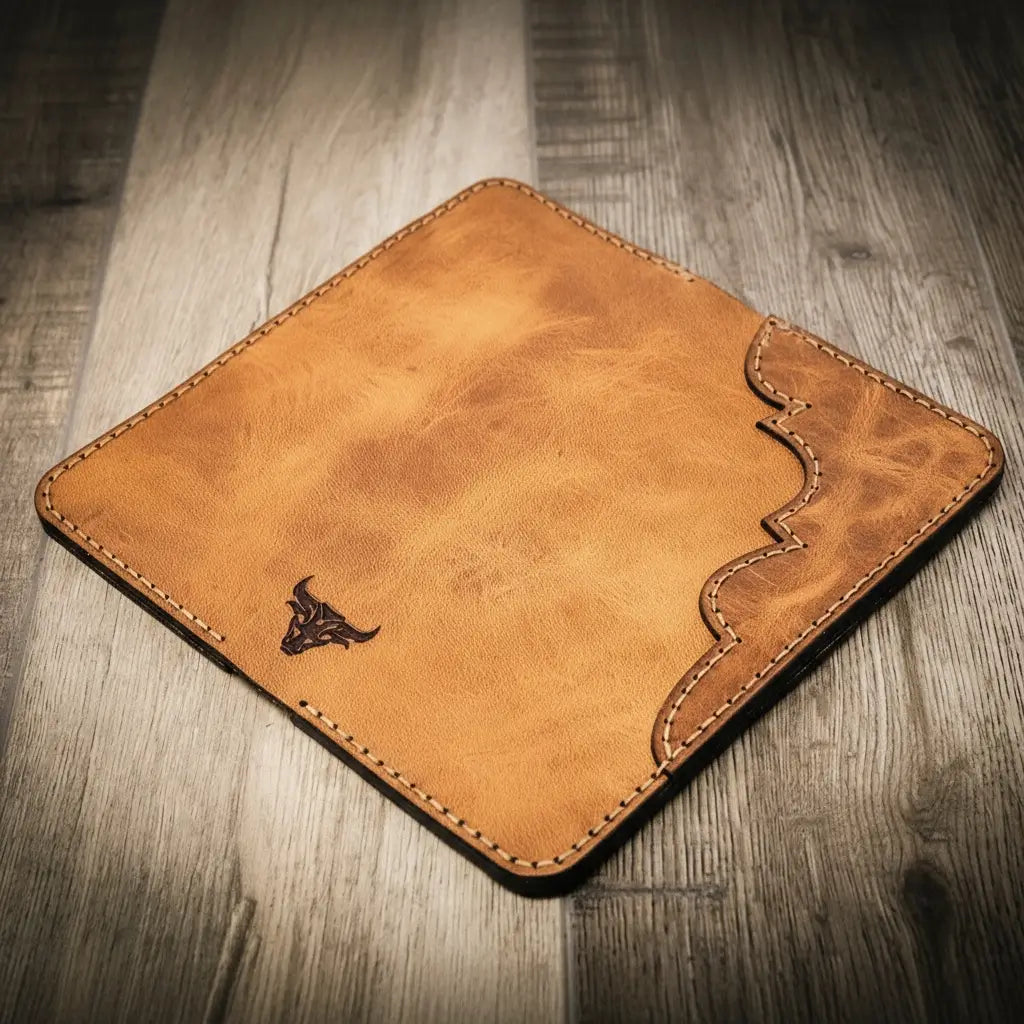 Western Long Wallet - Saddle Tan