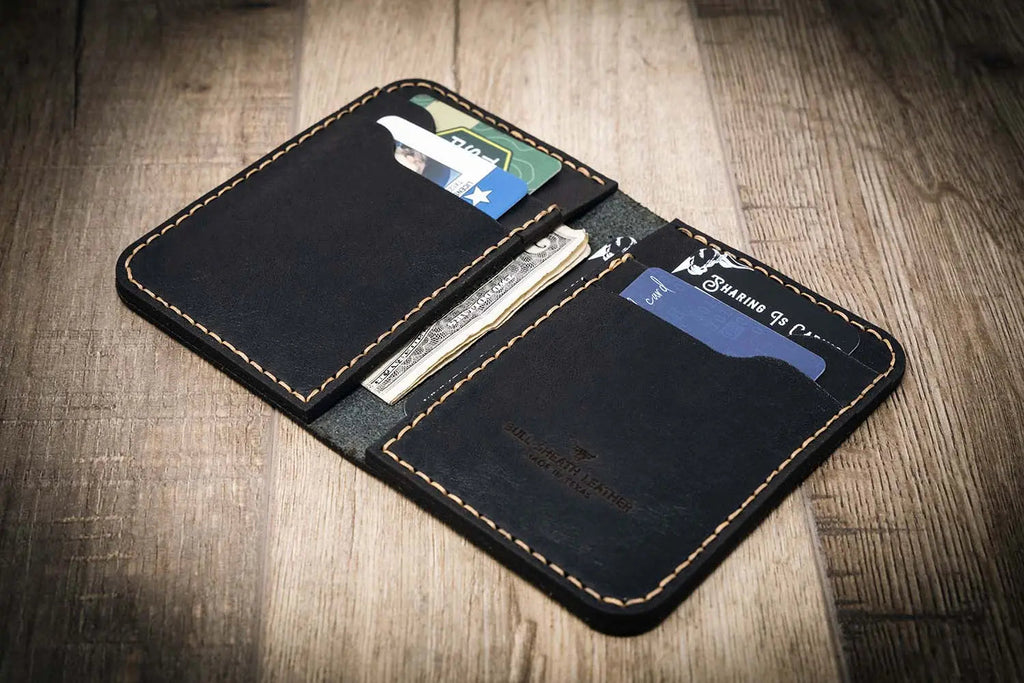 Western Vertical Wallet - Black