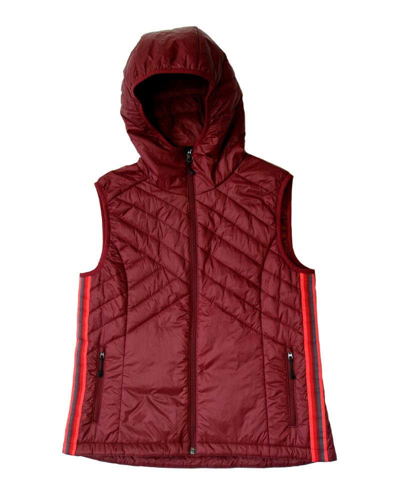 Powerstripe Eco-Friendly Hooded Quilted Vest - Image 5