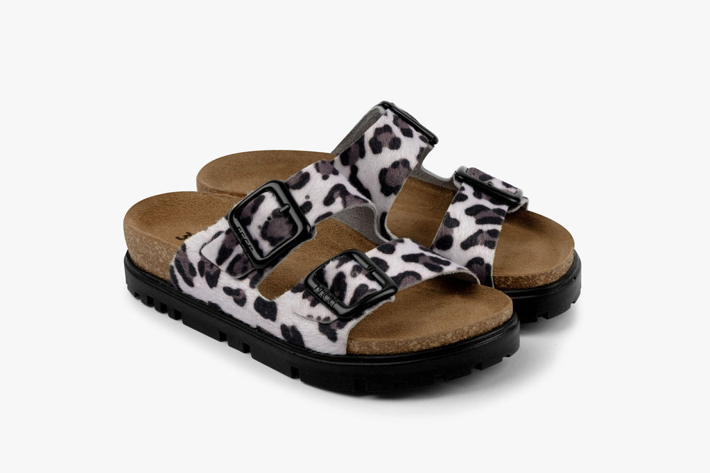 Women's Leather Sandal with Adjustable Buckles and Cork Footbed - Image 5