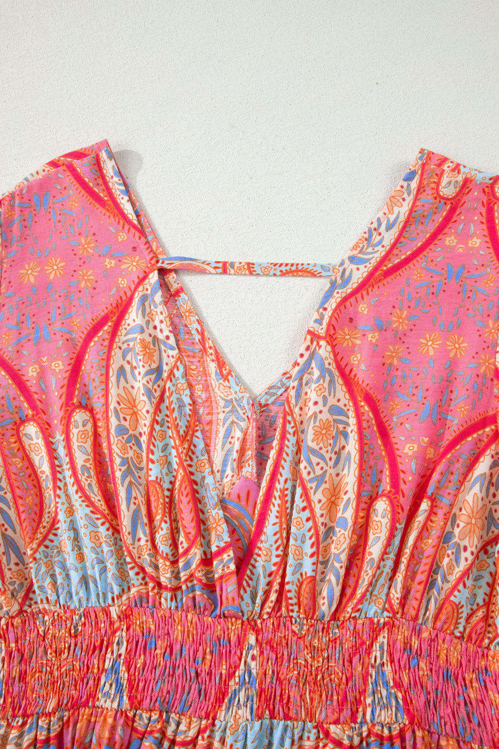 Luz Sleeve Boho Maxi Dress - Vibrant Floral A-Line Vacation Dress