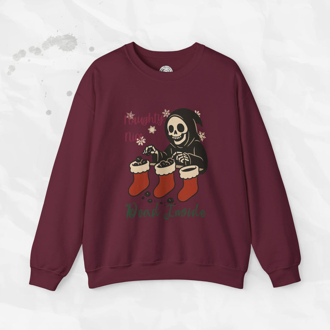 Naughty, Nice, Dead Inside – Crewneck Sweatshirt