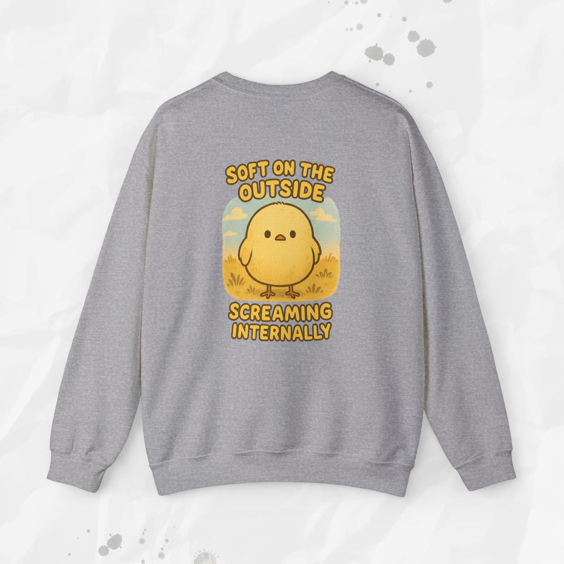 Soft on the Outside Screaming Internally - Crewneck Sweatshirt