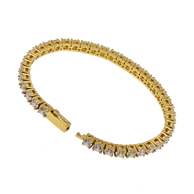 Stainless Steel 316 Tennis Chain Inlaid With Zircon