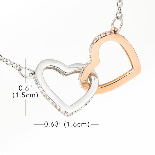 Personalized Message Card Necklace Jewelry - Best Gift For Mother's Day - Here's A Little Hug For You IWJMRF