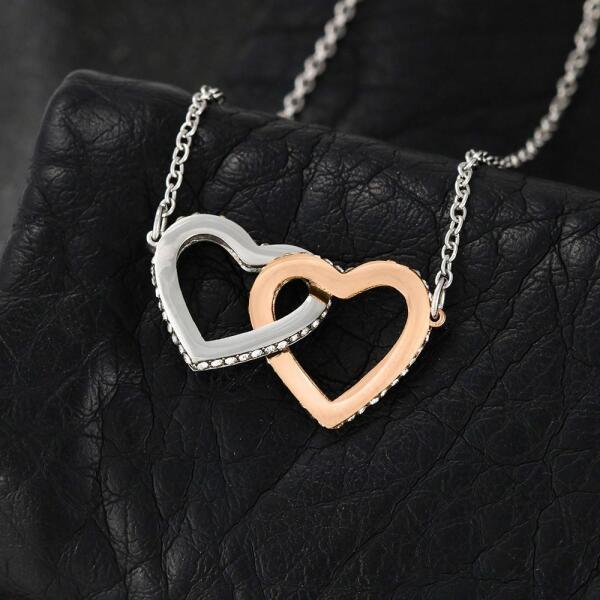 Personalized Message Card Necklace Jewelry - Best Gift For Mother's Day - Here's A Little Hug For You IWJMRF