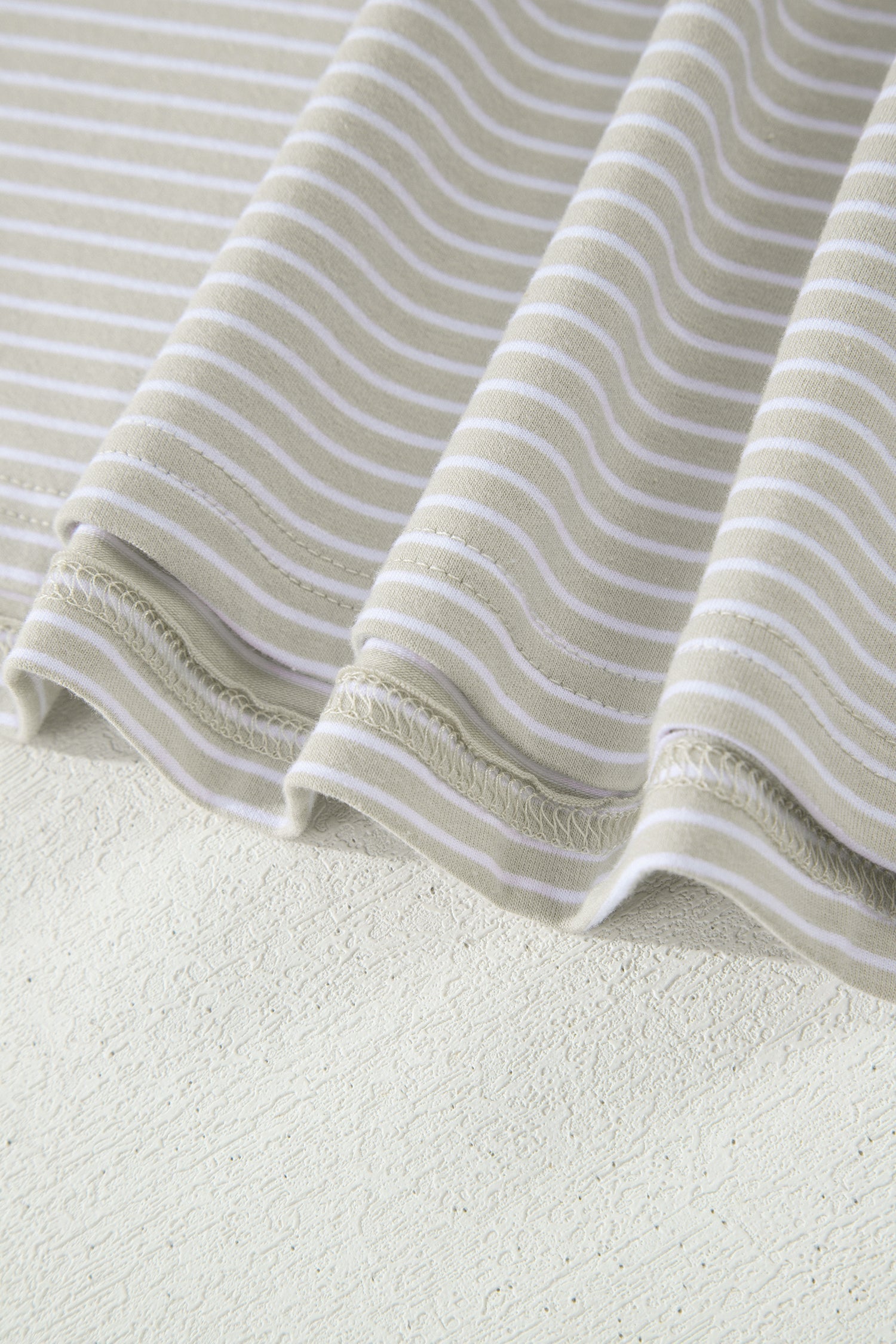 Aadhya Striped Dolman Sleeve Polo Shirt and Shorts Loungewear Set