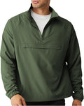 Aulemen Men's Casual Quarter Zip Pullover-Athletic Windbreaker Lightweight Jackets Hiking Golf for Men Mock Neck with Pockets