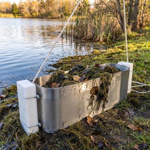 Manual Pond Skimmer, 2-in-1 Debris Collector