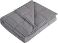 L'AGRATY Weighted Blanket - 60"x80" 20lbs Cooling Breathable Heavy Blanket Microfiber Material with Glass Beads Big Blanket for Adult All-season Summer Fall Winter Soft Thick Comfort Blanket