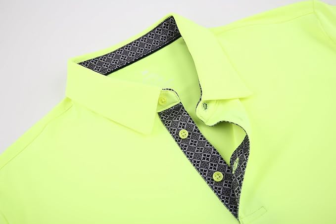 Men's Moisture-Wicking Golf Polo Shirt - Quick-Dry Performance Fit