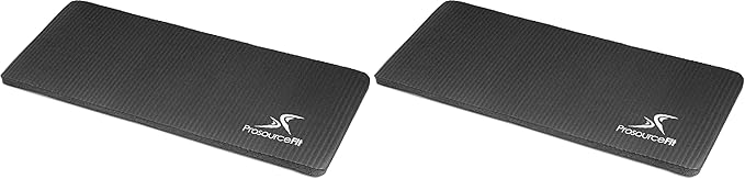 ProsourceFit Extra Thick Yoga Knee Pad and Elbow Cushion 15mm (5/8”) Fits Standard Mats for Pain Free Joints in Yoga, Pilates, Floor Workouts