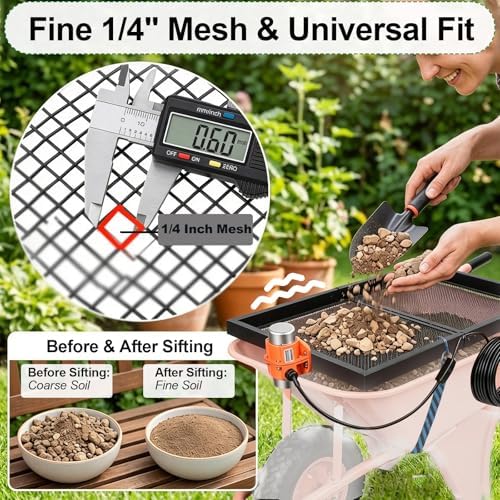 Soil Sifter for Wheelbarrow