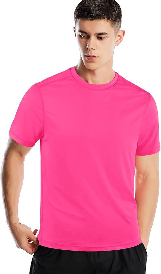 Men's Quick Dry Athletic Gym T-Shirt Moisture Wicking Workout Tee