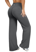 Women's High Waist Yoga Pants - Soft Stretch Straight Leg Bottoms