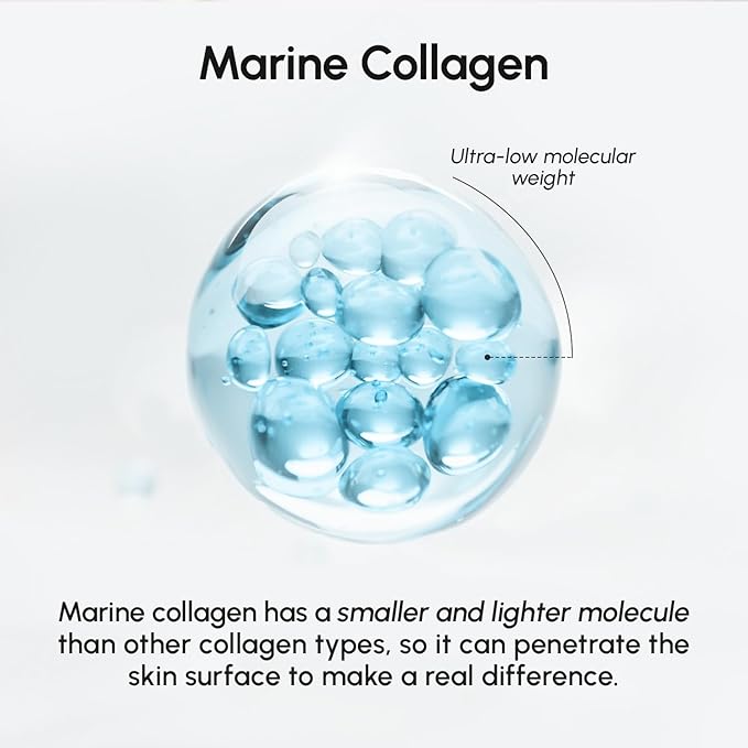 MAREE Collagen Facial Mask with Hyaluronic Acid - Hydrating Face Masks Skincare - Mascarillas Faciales For Women Skin Care - White, 4 Count